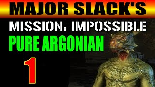 Skyrim PURE ARGONIAN BUILD Walkthrough  Part 1 Lets Settle This Matter Player Major Slack [upl. by Carlyle]