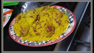 Matar Alu and Meat Ball Pulao served with a different Style Kachumar Salad [upl. by Cirnek]