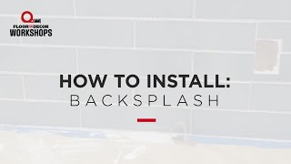 How To Install a Backsplash [upl. by Onyx7]