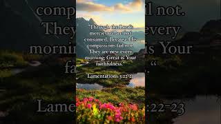 Lamentations‬ ‭3‬‭22‬‭23 HolySpirit YahWeh Gospel Christianmotivation JesusChrist bible [upl. by Golter]