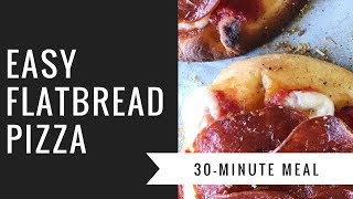 Ridiculously Easy Flatbread Pizza Recipe [upl. by Lecirg]