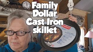 Family Dollar 12 inch Cast Iron Skillet  Are they worth it [upl. by Peyton]