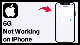 How to Fix 5G Not Working On iPhone 2024 [upl. by Lletram]