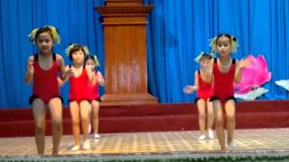 Mua aerobic Be khoe be ngoan 16Nha thieu nhi Quan 9mp4 [upl. by Bobbie]