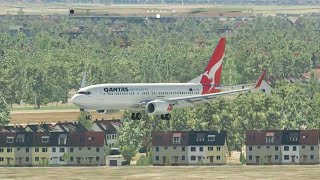 XPlane 11 Zibo 737 Max Graphics Landing [upl. by Durnan]