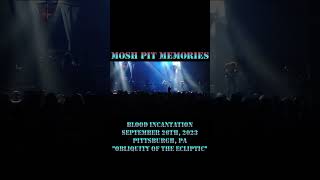 Mosh Pit Memories  Blood Incantation  Pittsburgh PA  Obliquity of the Ecliptic pt 5 rock metal [upl. by Hanford]