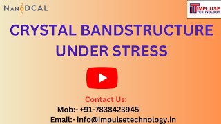 Silicon under uniaxial and biaxial stress by NanoDCAL Software [upl. by Thornie140]