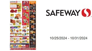 Safeway Weekly Ad US  10252024  10312024 [upl. by Enila]