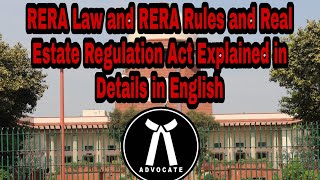 RERA Law and RERA Rules and Real Estate Regulation Act Explained in Details in English [upl. by Korella375]