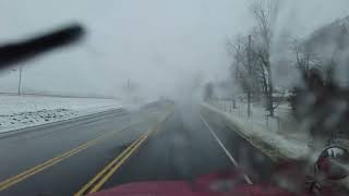 Winter Storm Sweeps Through Elysburg PA [upl. by Whyte747]