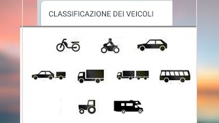 Classificazione dei veicoli part 1 [upl. by Lledner]