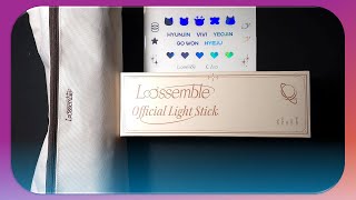 Unboxing Loossembles Official Lightstick  MD Set [upl. by Dickson]