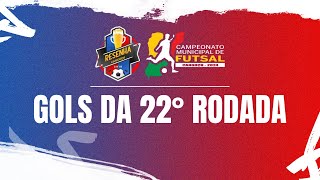 CAMPEONATO MUNICIPAL DE FUTSAL DE CANGUÇU 2024 l 22º RODADA GOLS DA RODADA [upl. by Yddor]