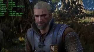 The Witcher 3 Ultra Performance Benchmark  Rivatuner  GTX 1060i56600k 1080p60fps [upl. by Woodberry]