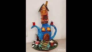 Fairy house 🏡✨ colouring fairyhouse diy colouring tutorial homedecor ytvideo [upl. by Granlund]