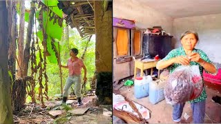 Pretty granddaughter helps grandma renovate the old house she lived in when she was young [upl. by Harmony]