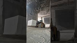 Volvo L350F Takes on Giant Marble Block Below Ground shorts construction excavator [upl. by Daren]