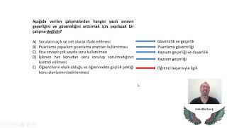 ÖD040  PS02  Eğitimde Kullanılan Ölçme Araçları Hakkında Soru Çözümleri [upl. by Edyaw733]