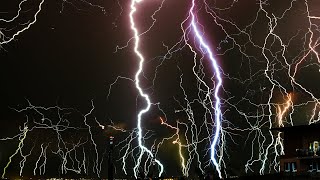 Night THUNDERSTORM⚡with EXTREMELY LOUD THUNDER HEAVY RAIN LIGHTNING Beat Stress Remove Insomnia2 [upl. by Ydnagrub637]