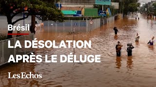 Au Brésil la désolation après les inondations [upl. by Nesyt]