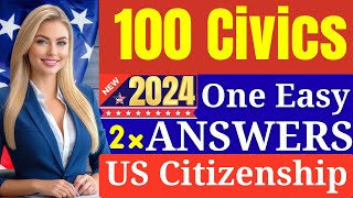 US Citizenship Interview 2024 US Citizenship Test US Naturalization Interview 100 Civics Question [upl. by Ledah]