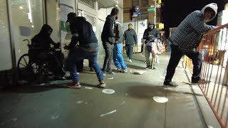 WALKING HARLEM NEW YORK STREETS AT NIGHT [upl. by Audly769]