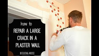 How to Repair a Large Crack in Plaster [upl. by Thin75]