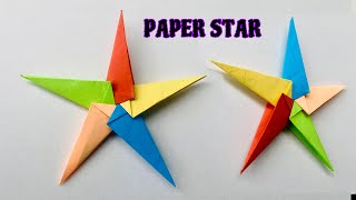 How to Make 3D Star for your Christmas Decoration  Paper Star  Paper Craft [upl. by Milak]