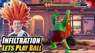 SFV AE ➡️ INFILTRATION ➡️ Lets Play Blanka Ball [upl. by Nerin]