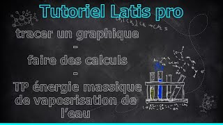 Tutoriel Latis  faire un graphique et des calculs TP énergie massique de vaporisation de leau [upl. by Ellehsal832]