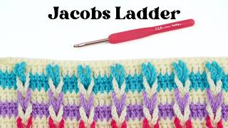 How to Crochet The Jacobs Ladder Stitch Fast amp Easy Blanket Stitch [upl. by Aivirt811]