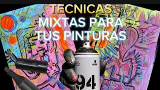 Atrévete con PINTURA Mixta Tutorial I [upl. by Deck]