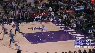 Rondo Lies on Corner of the Court During Hornets Possession [upl. by Niessuh]