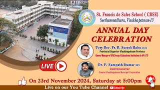 ANNUAL DAY CELEBRATION  St Francis de Sales School CBSE  Visakhapatnam [upl. by Annayrb]