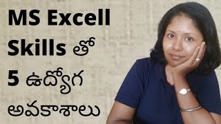 Good Salary Job Opportunities with only MS Excel Skills Telugu  Pashams [upl. by Nollahs]