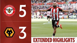 Brentford 53 Wolves  Premier League Highlights [upl. by Engis]