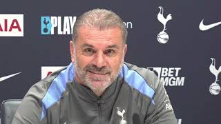 FULL PRESS CONFERENCE Including Embargoed Section Ange Postecoglou Manchester City v Tottenham [upl. by Lilaj]