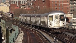 NYC Subway HD 60fps Morning Rush Hour on The J M Z Jamaica El  Lorimer Street amp Flushing Ave [upl. by Stillas]