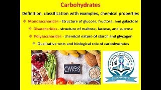 Carbohydrates [upl. by Milde60]