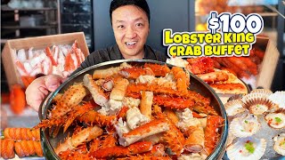 Eating EVERYTHING at Australias 1 BEST quotKing Crab amp Lobsterquot BUFFET with EXOTIC MEAT BBQ [upl. by Nmutua]