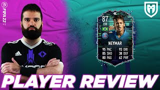 NEYMAR 87 FLASHBACK  FIFA 22 PLAYER REVIEW [upl. by Hearsh]