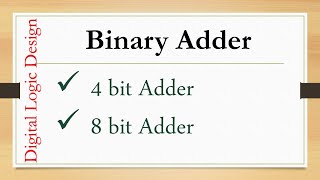 4 bit and 8 bit Adder [upl. by Ulrika]