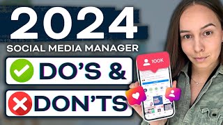 Social Media Management Dos amp Donts of 2024 🫣 [upl. by Nichy842]