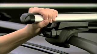 Thule Rapid System 757pour barres longitudinales disponible sur Norautofr [upl. by Juetta]