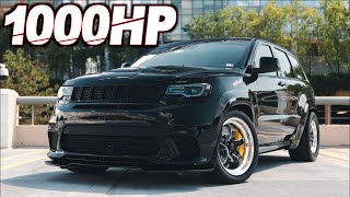 1000HP Jeep Trackhawk 400ci Stroker “The Neck Breaker” 060MPH 23s [upl. by Ahsikad]