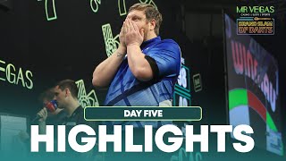 DECIDING LEG DRAMA amp MORE SHOCKS Day Five Highlights  2024 Grand Slam of Darts [upl. by Eenahpets]