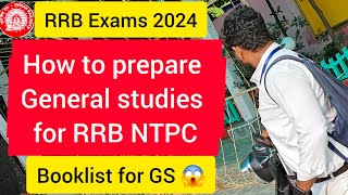 How to study general studies for RRB NTPCBest books for GS 🤔 [upl. by Odravde]