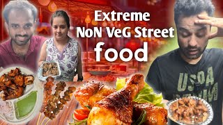 Gurgaons EXTREME Night Food Market with 1000 Nonveg and Veg Carts Street Food India [upl. by Enerahs]