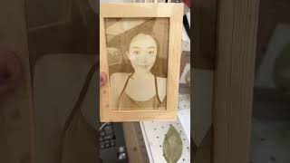 紫外激光打标机雕刻亚克力照片亚克力相片UV laser marking machine engraving acrylic acrylic photo artdiy handmade [upl. by Gundry961]