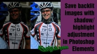 Photoshop Elements Quick Tip  Save Backlit or Dark images [upl. by Hedveh]